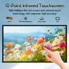 43" Multi-Touch Screen Industrial Monitor, FHD 1080P Digital Signage Display for Advertising, Reverse Control Laptop, Wireless Screen Mirroring, Built-in Speakers, USB, HDMI Ports view 2