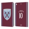 Head Case Designs Officially Licensed West Ham United FC Lucas Paquet 2024/25 Players Home Kit Leather Wallet Case Compatible with Apple iPad 9.7 2017 / iPad 9.7 2018 view 1