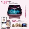Blackview 2026 Fitness Tracker (Answer/Make Calls), Smart Watch for Men and Women with Heart Rate/SpO2/Sleep Monitor/2 Straps, 100+ Sports Modes, IP68 Waterproof Activity Tracker for Android/iPhone view 4