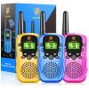 Kids Walkie Talkies 3 Packs, 2 Way Radio, 3 KM Long Range, Clear Sound 22 Channels Indoor Outdoor Toy for Boys Girls 3-12 Years Old Kids Gifts view 1