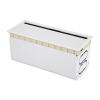 AsrMyjcx Flip Brush Cable Box Desktop Wire Organizer Plate Professional Space Saving Cable Box Wire Holder Organizer for Home Desk TVs, White view 1