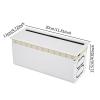 AsrMyjcx Flip Brush Cable Box Desktop Wire Organizer Plate Professional Space Saving Cable Box Wire Holder Organizer for Home Desk TVs, White view 2