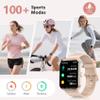 Blackview 2026 Fitness Tracker (Answer/Make Calls), Smart Watch for Men and Women with Heart Rate/SpO2/Sleep Monitor/2 Straps, 100+ Sports Modes, IP68 Waterproof Activity Tracker for Android/iPhone view 2