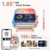 Blackview 2026 Fitness Tracker (Answer/Make Calls), Smart Watch for Men and Women with Heart Rate/SpO2/Sleep Monitor/2 Straps, 100+ Sports Modes, IP68 Waterproof Activity Tracker for Android/iPhone view 4