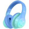 EarFun K4 Kids Bluetooth Headphones, Wireless Headphones with LED Lights, 74/85/94dBA Volume Limited, Built-in Mic, 90H Playtime, Bluetooth 5.4 Over Ear Headphone for iPad/Tablet/PC/School (Green) view 1