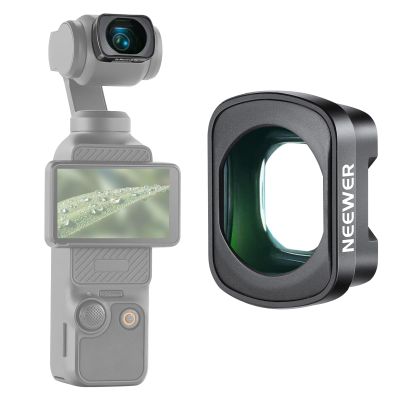 NEEWER 2X Macro Lens for Pocket 3, Magnetic Close Up Macro Photography Lens, 3 Elements in 3 Groups Multicoated HD Optical Glass, Compatible with DJI Osmo Pocket 3, Do Not Stack Filters, LS-64