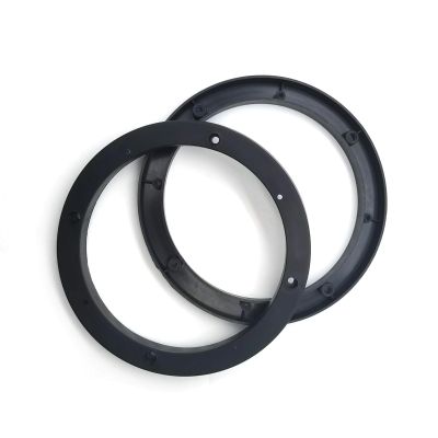 Arwrilt 2 PCS Car Speaker Spacer Adaptor Ring, 6.5" Door Speaker Mounting Gasket, ABS Speaker Spacers, Shockproof Audio Modified Tool Accessories, Universal for Most Cars (Black)