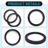 Arwrilt 2 PCS Car Speaker Spacer Adaptor Ring, 6.5" Door Speaker Mounting Gasket, ABS Speaker Spacers, Shockproof Audio Modified Tool Accessories, Universal for Most Cars (Black) view 3