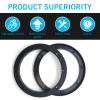 Arwrilt 2 PCS Car Speaker Spacer Adaptor Ring, 6.5" Door Speaker Mounting Gasket, ABS Speaker Spacers, Shockproof Audio Modified Tool Accessories, Universal for Most Cars (Black) view 4