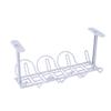 TopHomer Under Desk Cable Management Tray White, Cable Management Under Desk No Drill, Cable Tray for Desk Wire Management,Desk Cable Management Box for Office, Home, Gray view 1