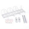 TopHomer Under Desk Cable Management Tray White, Cable Management Under Desk No Drill, Cable Tray for Desk Wire Management,Desk Cable Management Box for Office, Home, Gray view 3