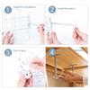TopHomer Under Desk Cable Management Tray White, Cable Management Under Desk No Drill, Cable Tray for Desk Wire Management,Desk Cable Management Box for Office, Home, Gray view 4