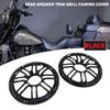 Cninba13 Motorbike Rear Speaker Cover Grill Fairing Trim For Harley FLHTCU/L, FLHTCLTC 2014-2023 ABS Glossy Black view 3