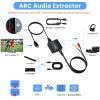 HDMI ARC Audio Extractor 192 KHz ARC Audio Adapter with SPDIF + 3.5mm AUX RCA Audio Output HDMI ARC to Optical Audio Adapter with Audio Cable Support Blue-Ray Play Soundbar view 3