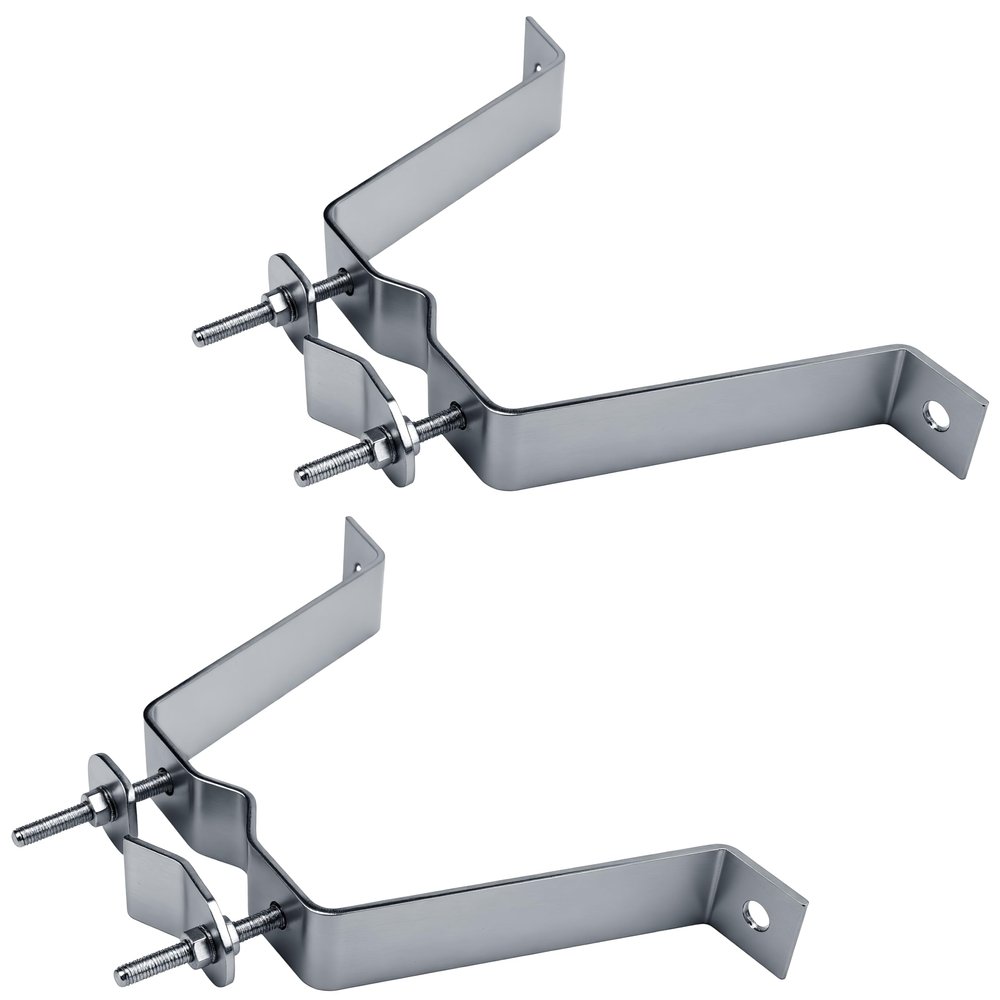 2 Pack 4 Heavy-Duty Wall Mount Pair with Brackets & Lag Bolts for TV Antenna Mast