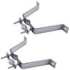 2 Pack 4 Heavy-Duty Wall Mount Pair with Brackets & Lag Bolts for TV Antenna Mast view 1