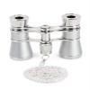 Monocular Telescope, 3 X 25 Classic Foldable Opera Glasses Binoculars Metal Body with Chain Optical Lens Theater Telescope Retro Design Women Gifts, Black view 1