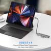 4-in-1 USB C Hub Adapter, Aluminum 4-Port USB 3.0 Splitter with 5Gbps Data Transfer for MacBook Pro/Air, iPad, Dell, Chromebook view 2