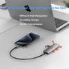 4-in-1 USB C Hub Adapter, Aluminum 4-Port USB 3.0 Splitter with 5Gbps Data Transfer for MacBook Pro/Air, iPad, Dell, Chromebook view 3