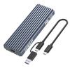 SEINIKAY M.2 NVME Enclosure, Tool-Free USB 3.2 Gen 2 (10 Gbps) to NVME Adapter with Heat Sink, 10Gbps Speed, Plug and Play, 16TB Expansion, with C-C to A Cable view 1
