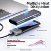 SEINIKAY M.2 NVME Enclosure, Tool-Free USB 3.2 Gen 2 (10 Gbps) to NVME Adapter with Heat Sink, 10Gbps Speed, Plug and Play, 16TB Expansion, with C-C to A Cable view 3