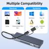 SEINIKAY M.2 NVME Enclosure, Tool-Free USB 3.2 Gen 2 (10 Gbps) to NVME Adapter with Heat Sink, 10Gbps Speed, Plug and Play, 16TB Expansion, with C-C to A Cable view 4