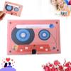 Voice Recording Cassette Tape Gift - Valentines Cassette Recorder, Valentine's Day Customizable Sound Greeting Card, 30/60/300 Seconds Message Recorder, Sound Greeting Card for Couple (Pink) view 1