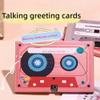 Voice Recording Cassette Tape Gift - Valentines Cassette Recorder, Valentine's Day Customizable Sound Greeting Card, 30/60/300 Seconds Message Recorder, Sound Greeting Card for Couple (Pink) view 2