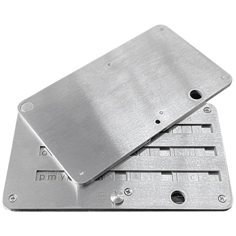 Stainless Steel Backup Device for Cryptocurrency Seeds, Metal Password Wallet Card with Anti-Fingerprint Coating