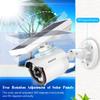 OOSSXX Solar Powered Outdoor Wireless Simulated Cameras Fake Camera Wire Free Solar Motion Light Motion Sensor Floodlights Spotlight view 2