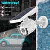 OOSSXX Solar Powered Outdoor Wireless Simulated Cameras Fake Camera Wire Free Solar Motion Light Motion Sensor Floodlights Spotlight view 4