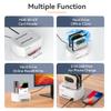MAIWO SATA to USB 3.0 Dual-Bay Hard Drive Docking Station with Offline Clone for 2.5 & 3.5-inch HDD/SSD, Hard Drive Dock with CF/SD Card Reader, Support 2 * 24TB, White view 2