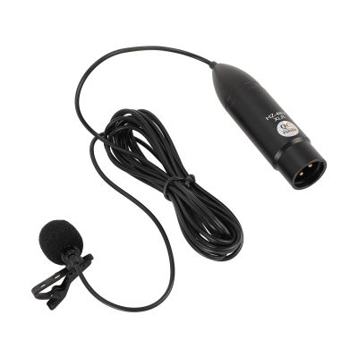 Akozon Lavalier Microphone - 48V Power Directional Mic for Clear Recording, Noise Reduction, and Interviews - 3 Pin XLR Mono Lapel Mic