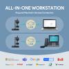 Black WH62 Mono Teams DECT and WH62 Dual Headset for Desk Phone 525 ft Range for Desk Phone view 3
