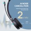 Black WH62 Mono Teams DECT and WH62 Dual Headset for Desk Phone 525 ft Range for Desk Phone view 4