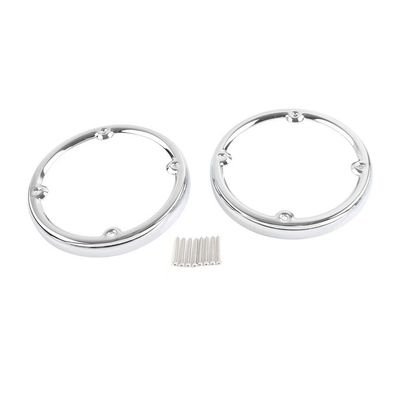 Cninba13 ABS Plastic Rear Speaker Grill Trim Cover Mesh Chrome For Harley Touring Electra Glide Classic/Standard Motorbike