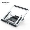 CFFQDQUANB Laptop Stand, Aluminium Laptop Stand, Base Laptop, 4 Speed Adjustment, Ergonomic Foldable Notebook Holder, Scratch and Abrasion, All Laptops Up to 17 in(Silver) view 2