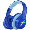 EarFun K4 Kids Bluetooth Headphones, Wireless Headphones with LED Lights, 74/85/94dBA Volume Limited, Built-in Mic, 90H Playtime, Bluetooth 5.4 Over Ear Headphone for iPad/Tablet/PC/School view 1