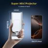 Mini Portable Projector with WiFi 6 and Bluetooth 5.2 Android, 1080P 4K Support with Apps Built in, 200 ANSI Lumens, Auto Keystone, 270 Rotatable Outdoor Wireless Projector Compatible with HDMI/Phone view 3