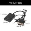 BAIMOQI VGA to Converters Sound Video Cable Adapter VGA Input HDMIcompatible Output for Computer Laptop TVs Projectors view 3