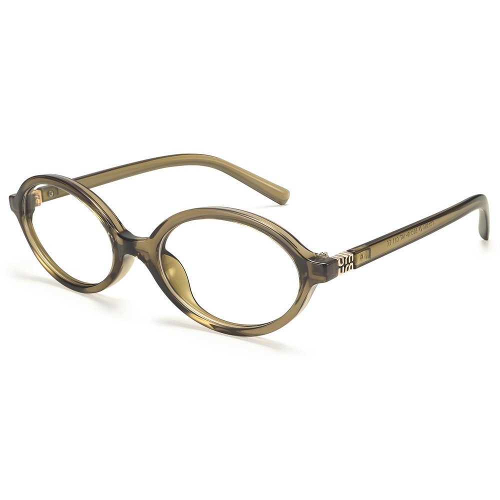 Dollger Oval Blue Light Glasses for Women Men Fashion Retro Green Small 90s Round Frame Computer Glasses