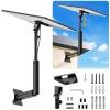 Bloazzup Starlink Mount, Adjustable Starlink Wall Mount Gen 3 with Telescoping Support Arm, Rustproof, Weatherproof for Concrete Walls and Wood Walls, Easy Installation Black view 1