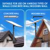 Bloazzup Starlink Mount, Adjustable Starlink Wall Mount Gen 3 with Telescoping Support Arm, Rustproof, Weatherproof for Concrete Walls and Wood Walls, Easy Installation Black view 4