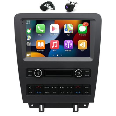 9 Inch Car Stereo with with CarPlay an-Droid Auto Compatible for Mustang 2010-2014 an-Droid 13, Touch Screen Car Radio Receiver w/WiFi GPS Navigation BT Backup Camera