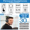 ZHIWHIS FM Portable Radio, Stereo Headset with LCD, Over Ear Foldable, Pocket Conference Receiver, Small Wireless/Wired Headphones Operated by 2 AA Batteries for Walking/Running ZWS-600 view 2