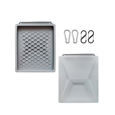 Aiwi Space Starlink Mini Protective Cover Case, All Purpose Silicone Protective Case for Starlink Mini Dish with 2 Sets Additional Securing Buckles for Travel and Outdoor (Grey)