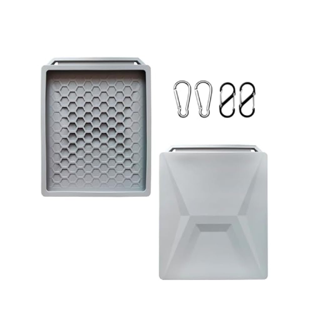 Aiwi Space Starlink Mini Protective Cover Case, All Purpose Silicone Protective Case for Starlink Mini Dish with 2 Sets Additional Securing Buckles for Travel and Outdoor (Grey)