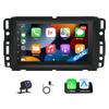 4+64GB Car Radio for GMC Sierra Yukon Buick Chevy Silverado Suburban Traverse Express, 8 inch Touch Screen with with CarPlay Android Auto Bluetooth GPS Navigation view 1