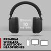 Gabba Goods Aura Premium Wireless Over-Ear Headphones, Built-in Mic, SD Card, High-Res Audio, 6H Playtime, for Travel, Home, Work TV,PC,Gaming,Cellphone (Black) view 3