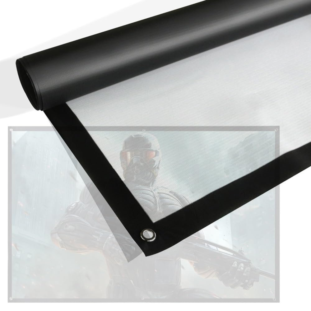 BEVUPAAERE Lightweight Projector Screen Anti-Crease Projection Screen Home Theater Movie Screen 100" 72" 60" 16:9 4:3 HD Screen for Indoor Outdoor, Easy Roll Up, Easy to Clean(30in 16:9)